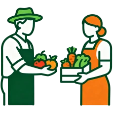 Agricoltura sostenibile all'ingrosso